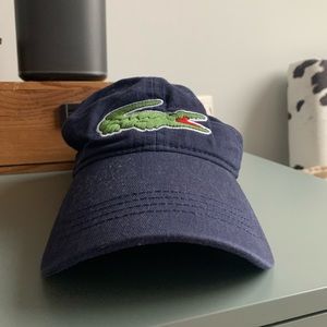 Lacoste Large Croc Sports Cap in Navy